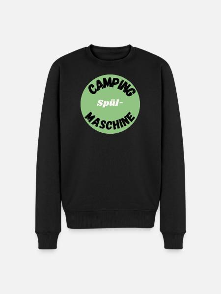 Camping spülmaschine - Männer Premium Bio Pullover - Schwarz