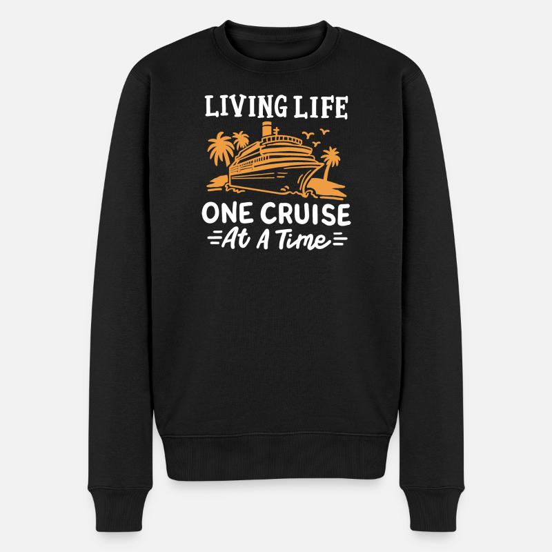 Kreuzfahrtschiff Urlaub Kreuzfahrt - Männer Premium Bio Pullover - Schwarz