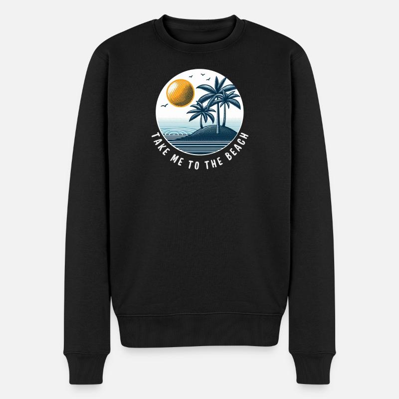 Emmenez-moi à la plage - Pull Premium bio Homme - noir