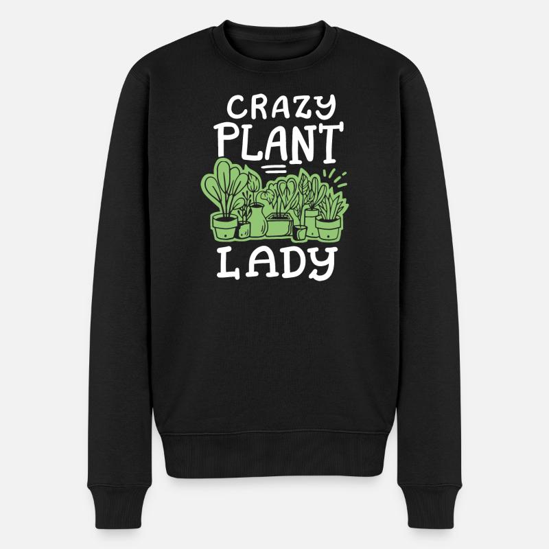 Pflanzenliebhaber Gartenarbeit - Männer Premium Bio Pullover - Schwarz