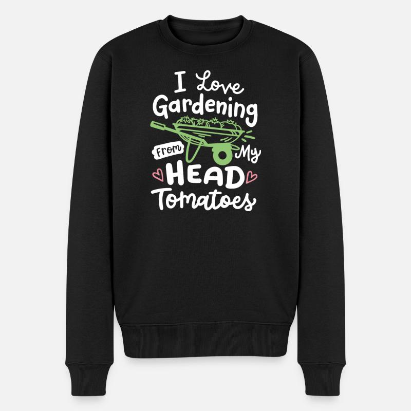 Gartenarbeit Gärtner - Männer Premium Bio Pullover - Schwarz