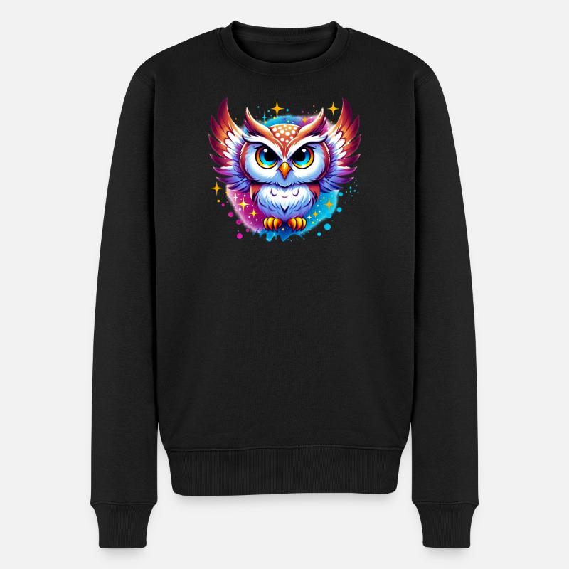 Hibou - Pull Premium bio Homme - noir