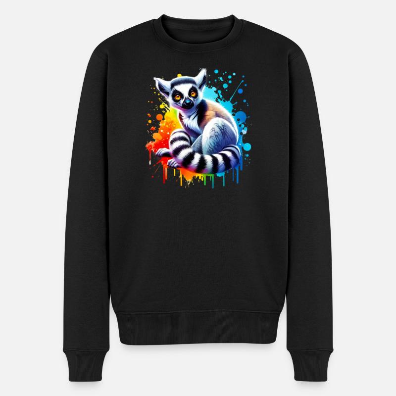 Lémurien - Pull Premium bio Homme - noir