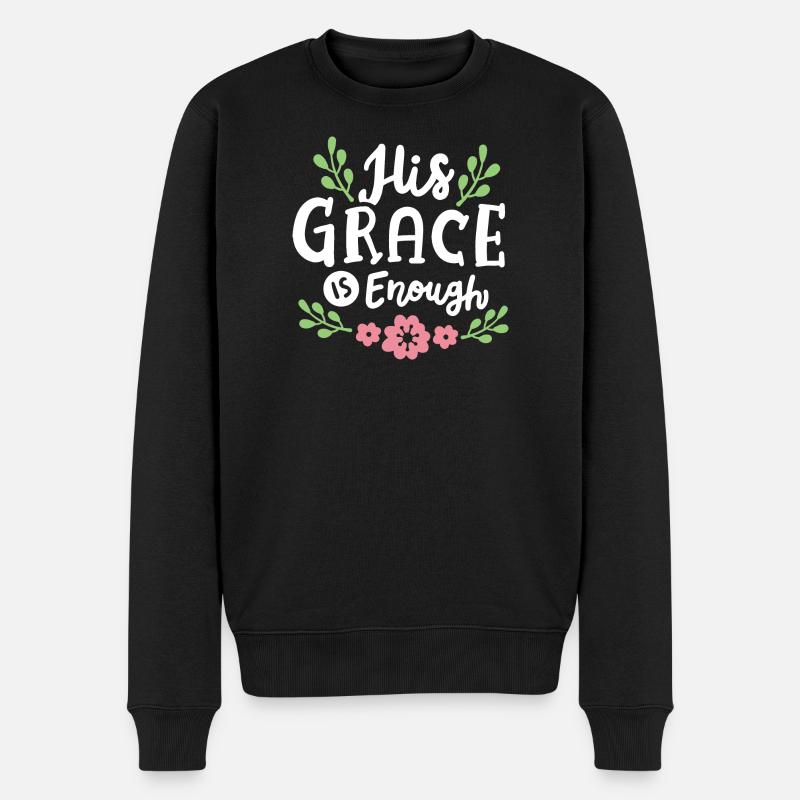 Christlich Glaube Religiös - Männer Premium Bio Pullover - Schwarz