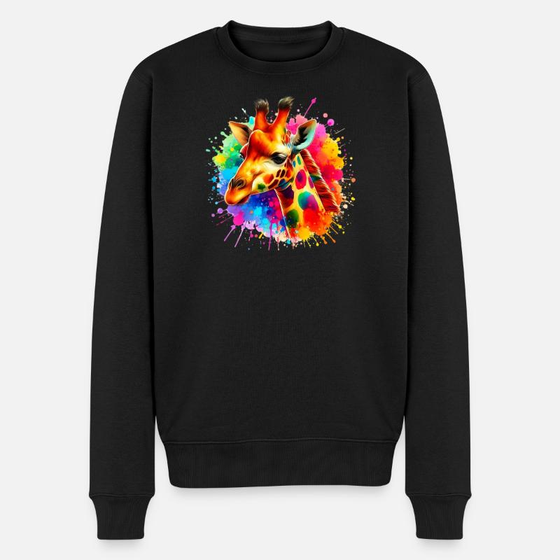 Girafe - Pull Premium bio Homme - noir