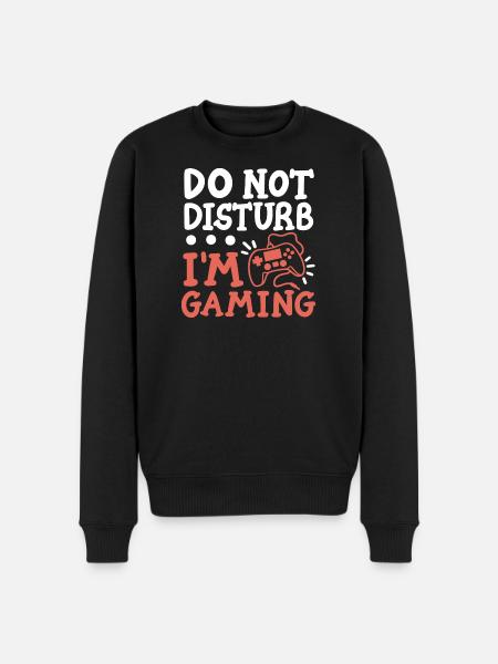 Gaming Gamer - Männer Premium Bio Pullover - Schwarz