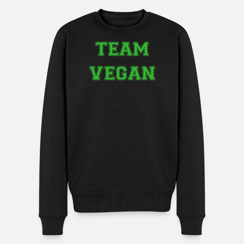 Équipe Vegan - Vert - Pull Premium bio Homme - noir