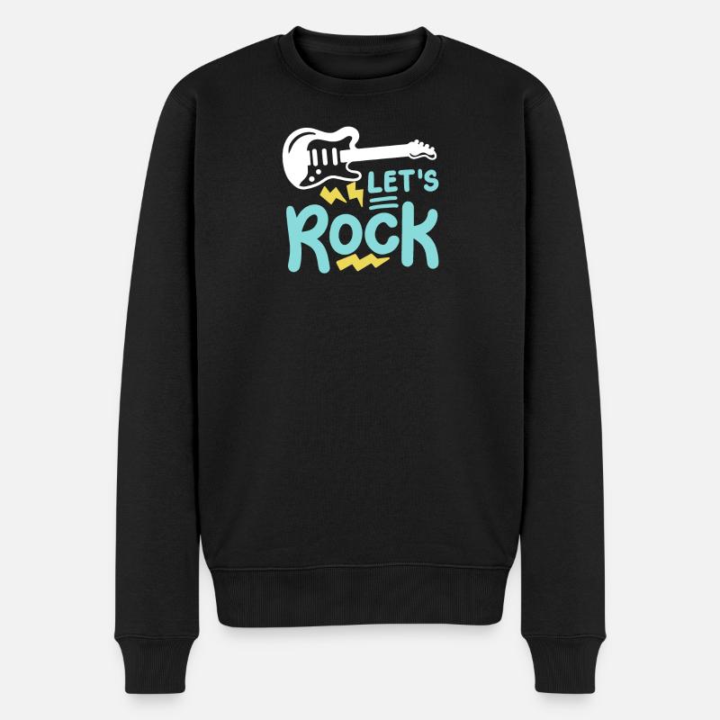 E-Gitarre Gitarrist - Männer Premium Bio Pullover - Schwarz