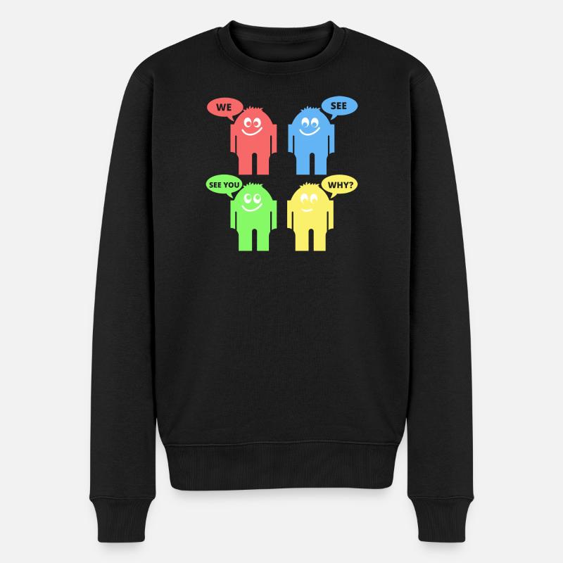 Drôles d’hommes - Pull Premium bio Homme - noir