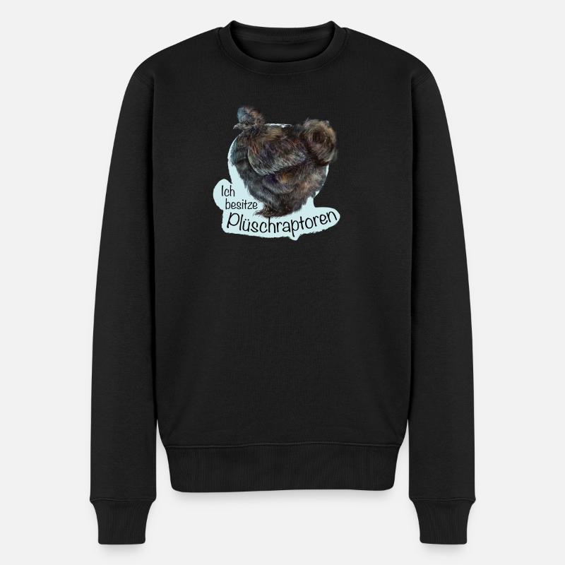 Die Plüschraptoren - Männer Premium Bio Pullover - Schwarz
