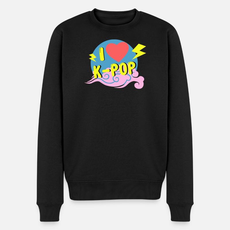 J’adore la Kpop - Pull Premium bio Homme - noir