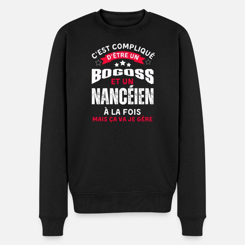 Habitants de Nancy - Pull Premium bio Homme - noir