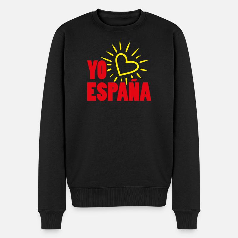 Spanien Espana - Männer Premium Bio Pullover - Schwarz