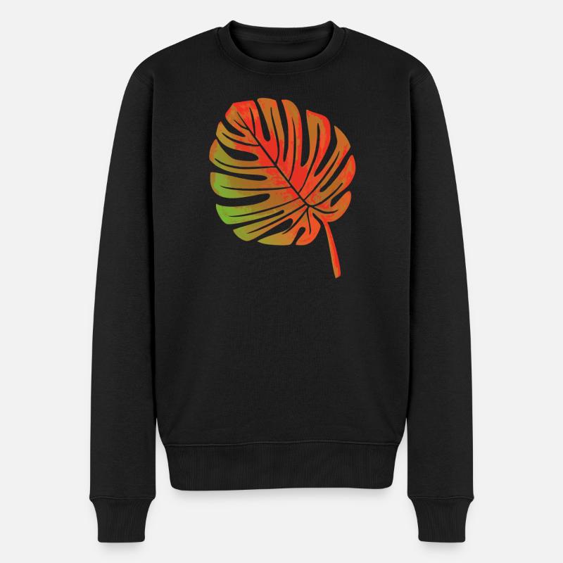Feuille d’une plante - Pull Premium bio Homme - noir