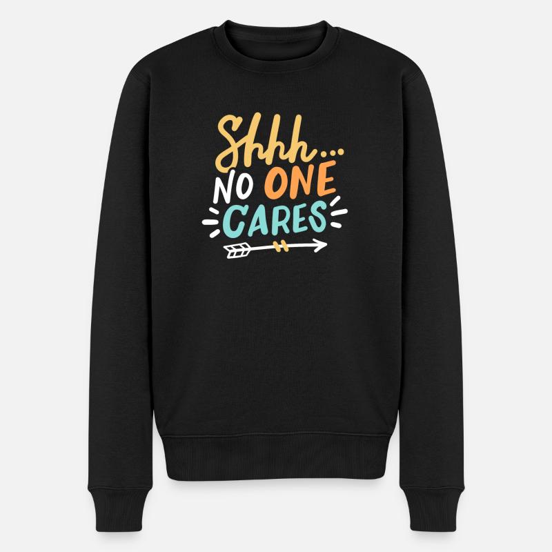 Sarkastischer Humor Sarkasmus - Männer Premium Bio Pullover - Schwarz