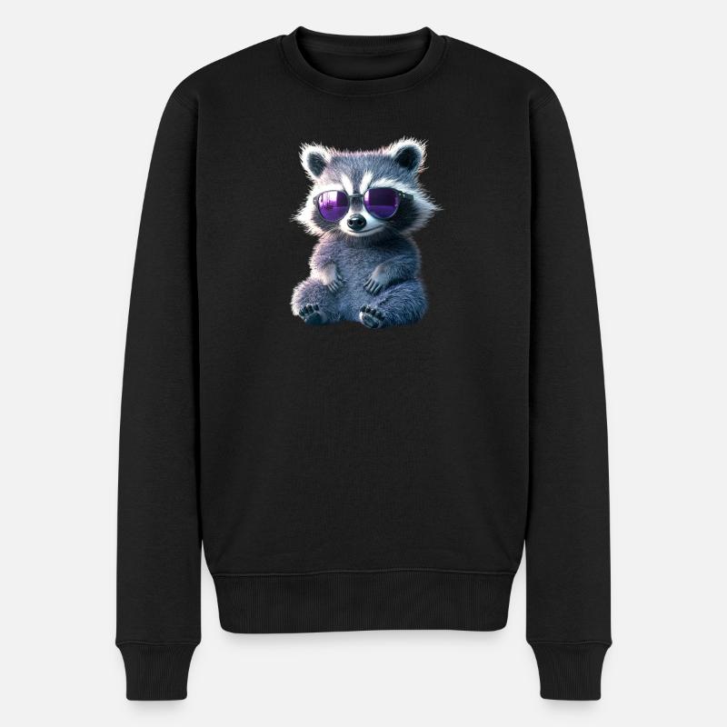 raton laveur raton laveur J’adore petit raton laveur mignon - Pull Premium bio Homme - noir