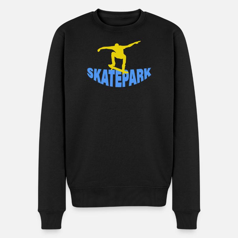 SKATEPARK - Pull Premium bio Homme - noir