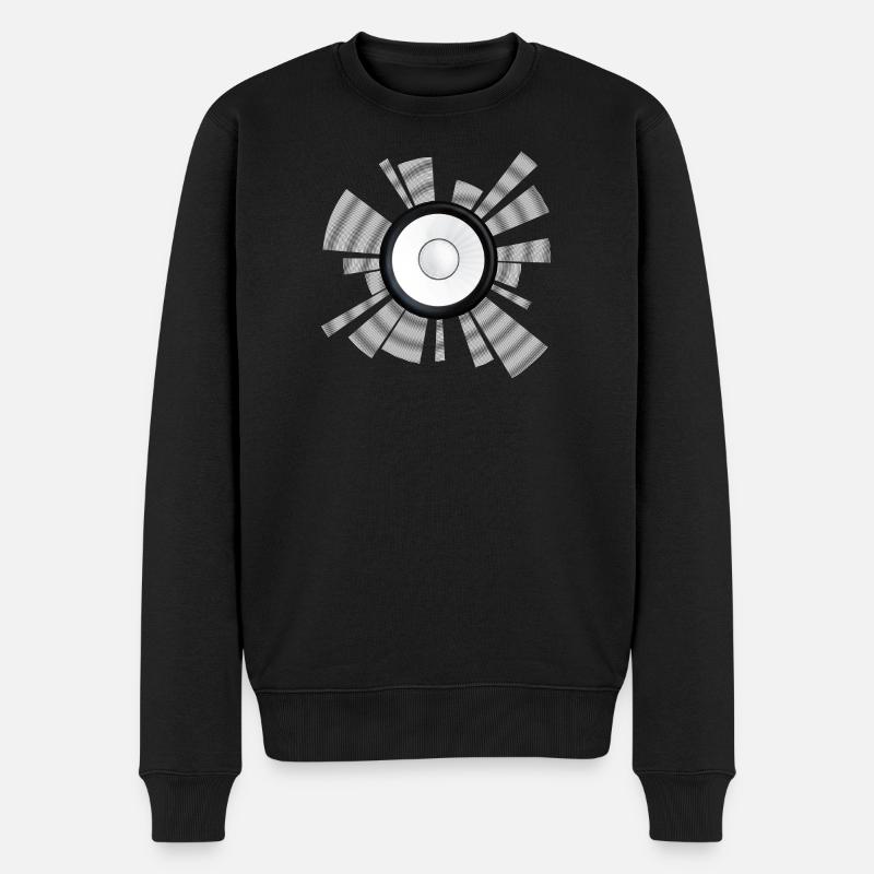 Centre du haut-parleur à faisceau sonore - Pull Premium bio Homme - noir