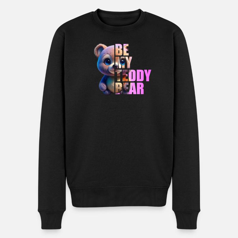 Be my Teddy Bear Design - Pull Premium bio Homme - noir