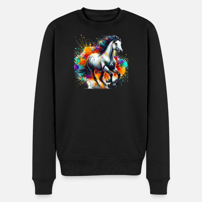 Cheval - Pull Premium bio Homme - noir