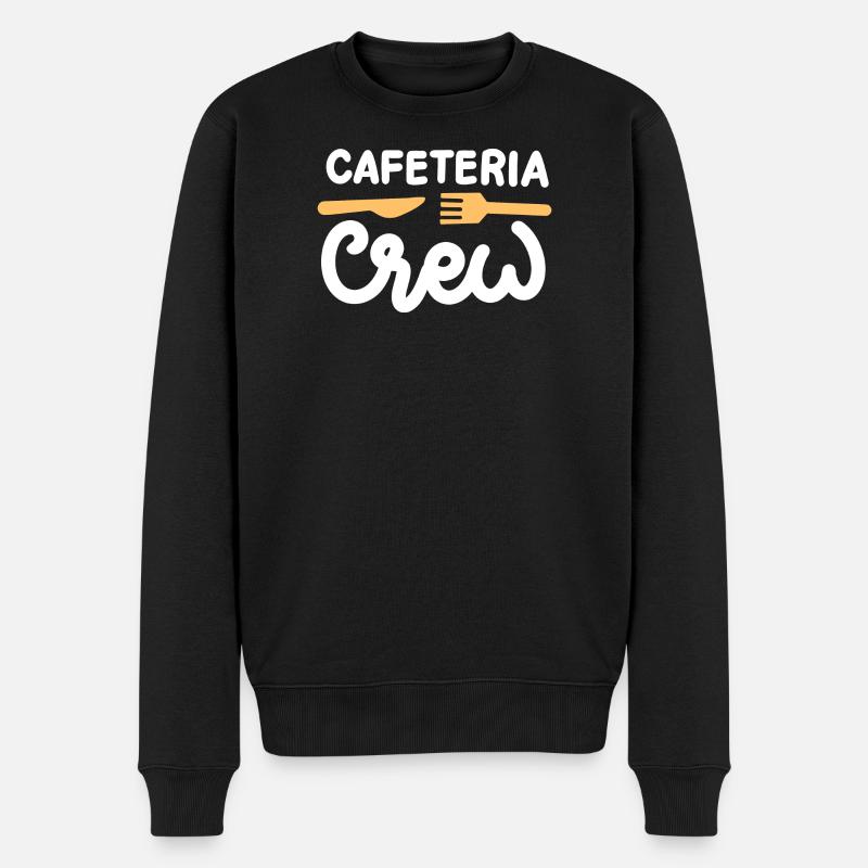 Cafeteria-Crew Schulkantine - Männer Premium Bio Pullover - Schwarz