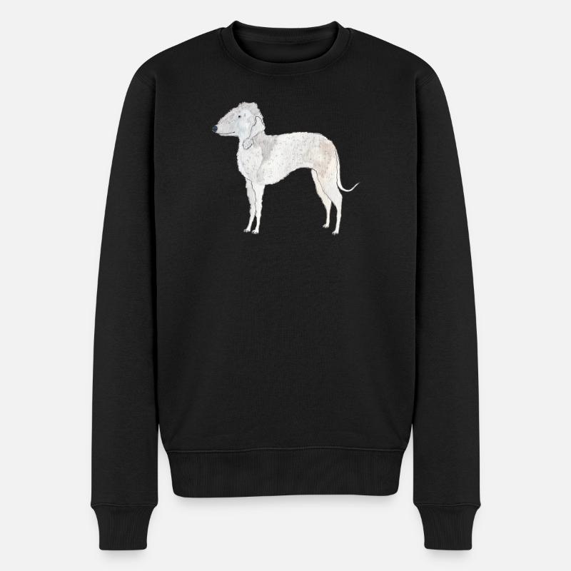 Bedlington Terrier - Pull Premium bio Homme - noir
