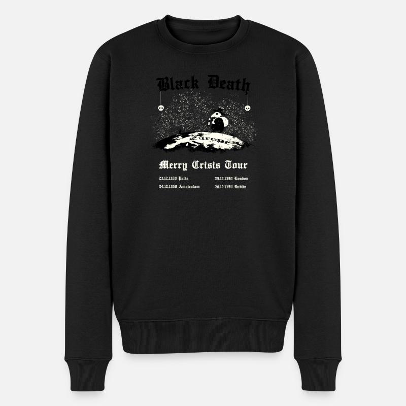 Black Death - Merry Crisis Tour - Männer Premium Bio Pullover - Schwarz