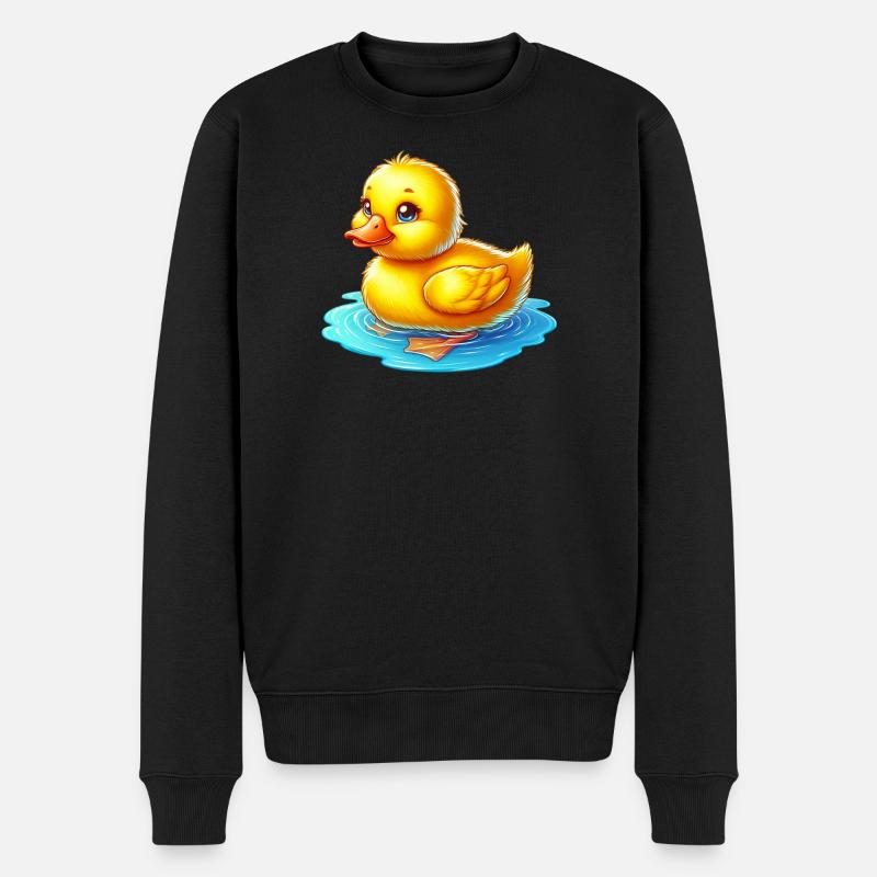 Caneton Canard Canard Canard - Pull Premium bio Homme - noir