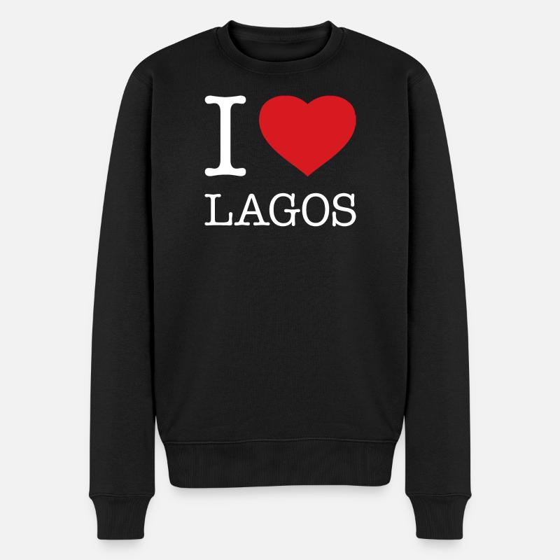 J’AIME LAGOS Nigeria - Pull Premium bio Homme - noir