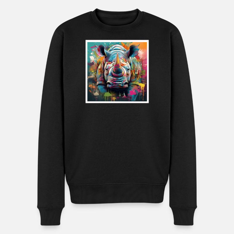 Rhinoceros - Pull Premium bio Homme - noir