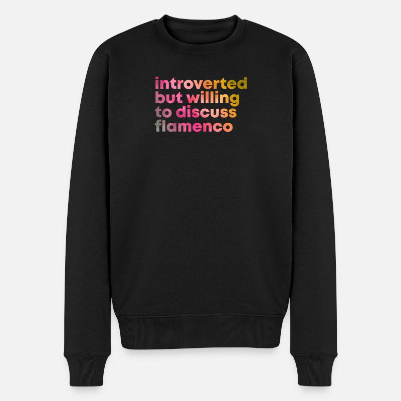 Flamenco - Männer Premium Bio Pullover - Schwarz