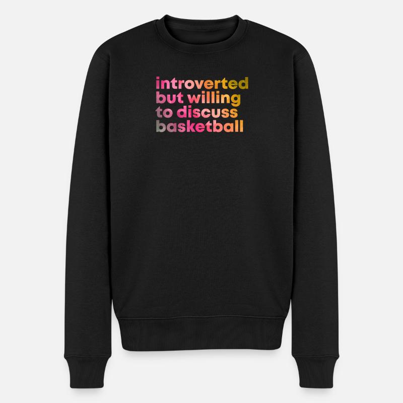 basket-ball - Pull Premium bio Homme - noir