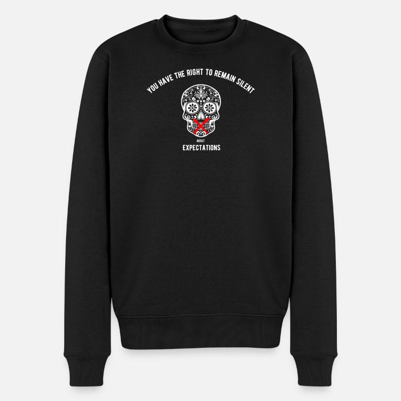 Droit de garder le silence - Pull Premium bio Homme - noir