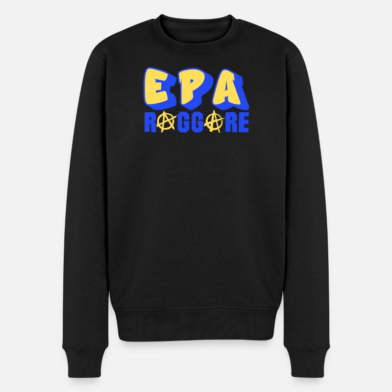 Epa Raggare Punk - Männer Premium Bio Pullover - Schwarz
