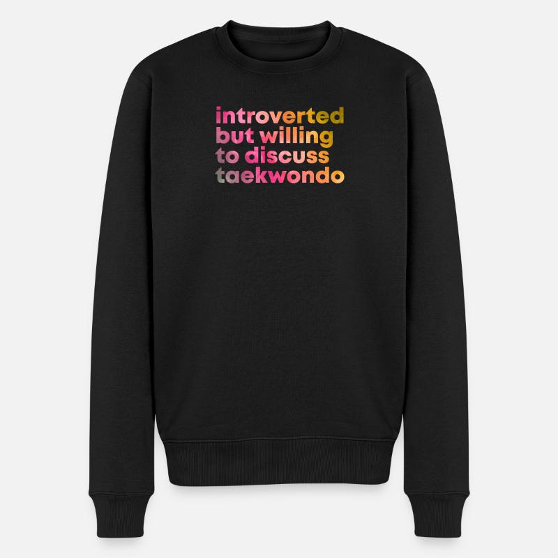Taekwondo - Männer Premium Bio Pullover - Schwarz