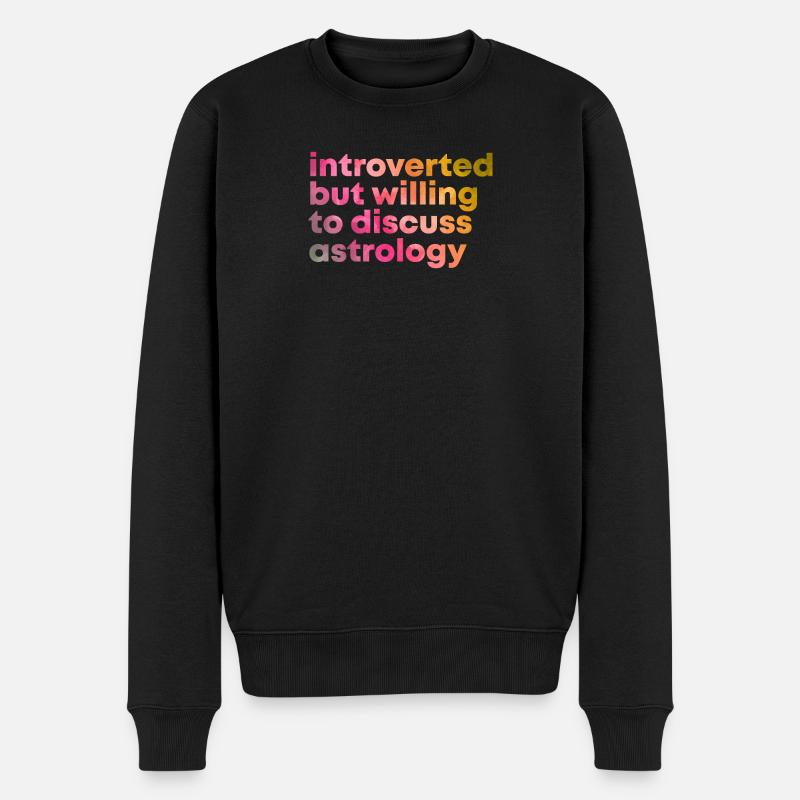 Astrologie - Männer Premium Bio Pullover - Schwarz