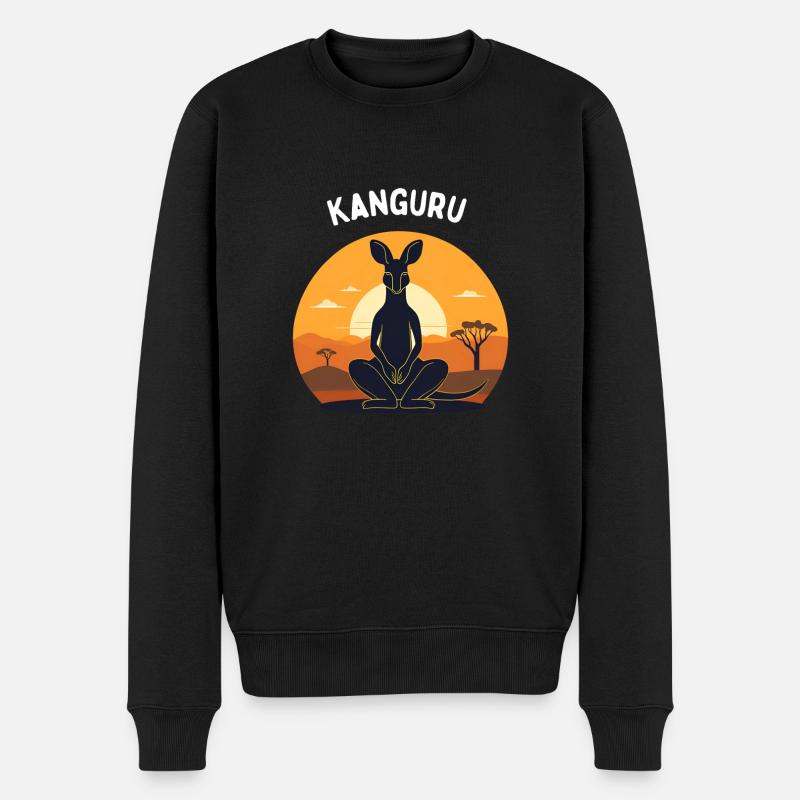 Kanguru - Pull Premium bio Homme - noir