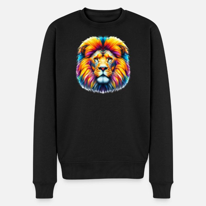 Lion - Pull Premium bio Homme - noir