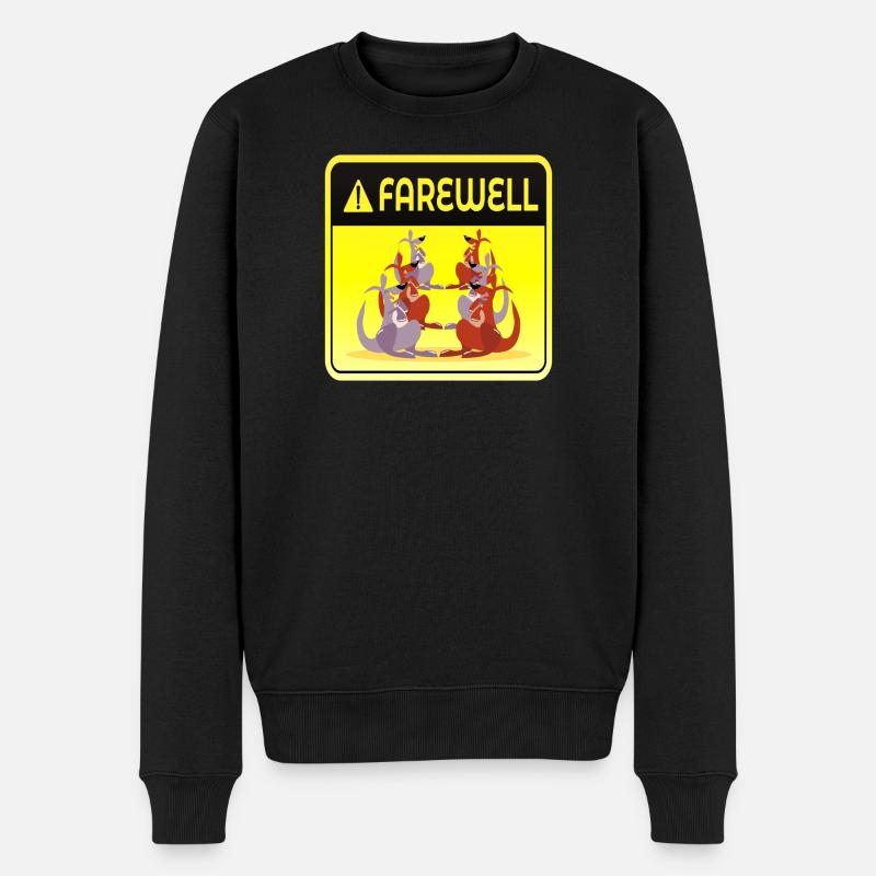 GROUPE D’ÉQUIPE D’ADIEU - Pull Premium bio Homme - noir