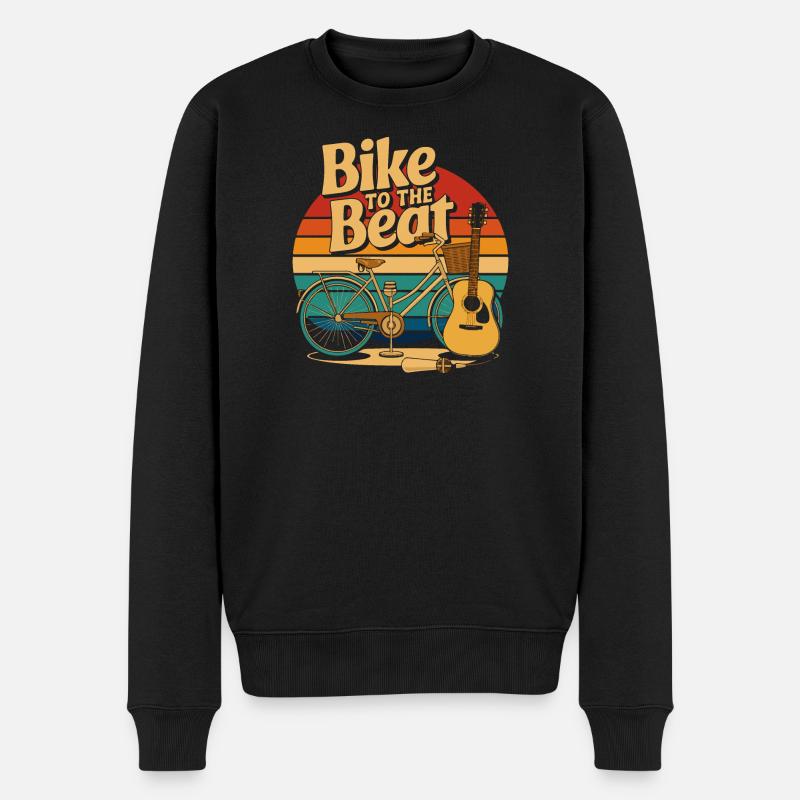 Pédalez au rythme - Pull Premium bio Homme - noir