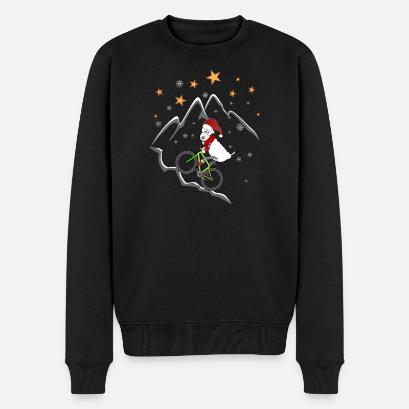 MTB XMAS - Männer Premium Bio Pullover - Schwarz