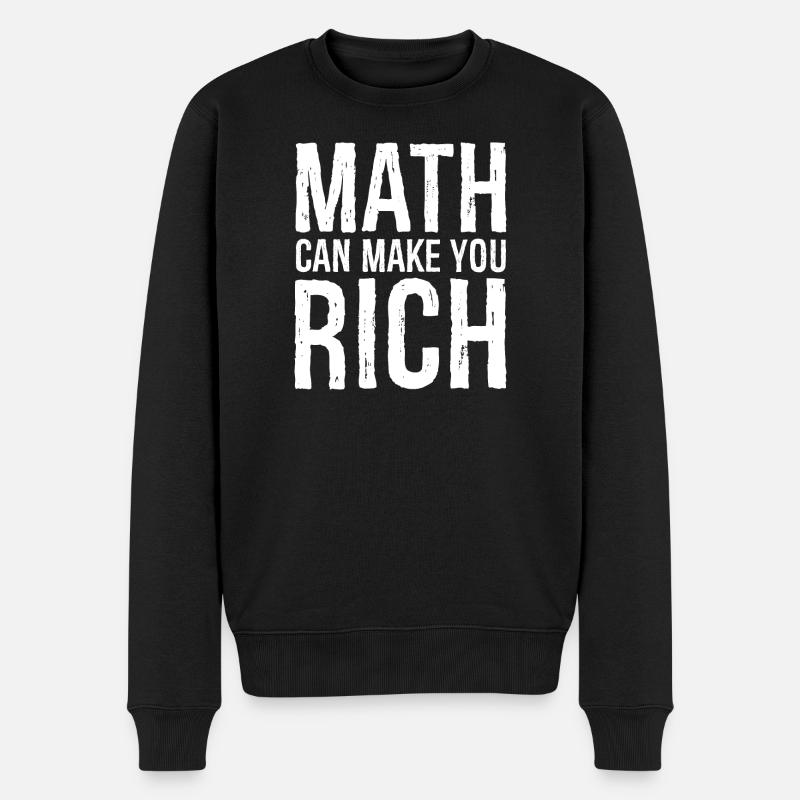 math can make you rich - Pull Premium bio Homme - noir