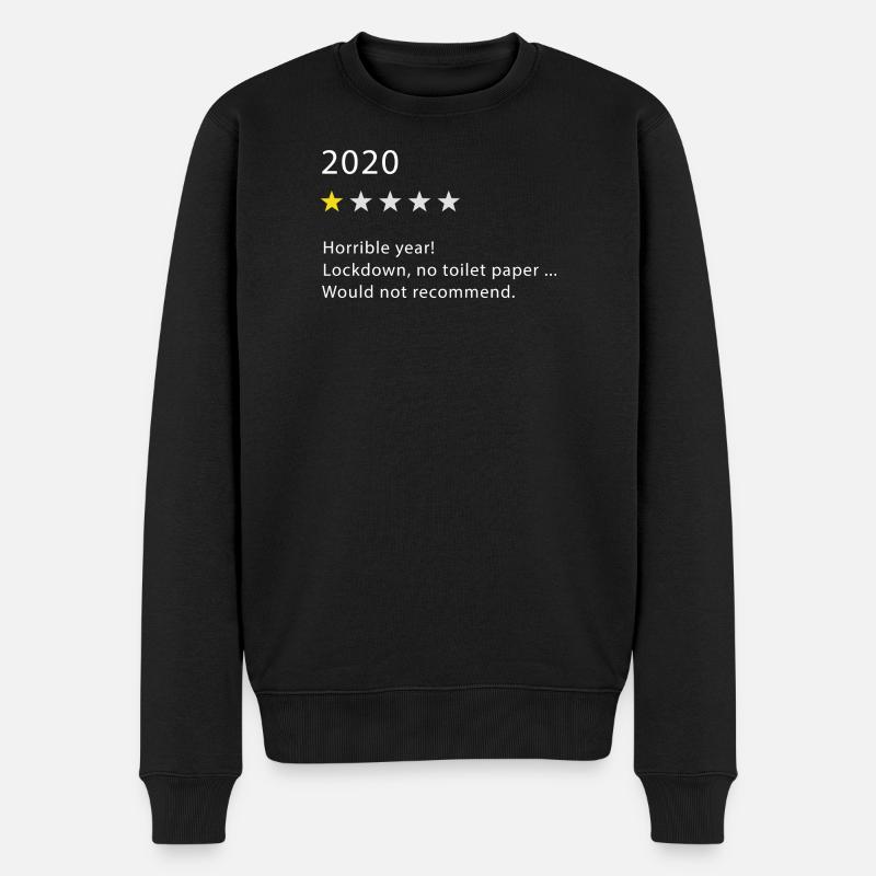 2020 - Männer Premium Bio Pullover - Schwarz