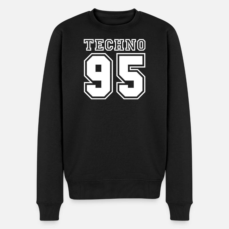 TECHNO 95 - Pull Premium bio Homme - noir