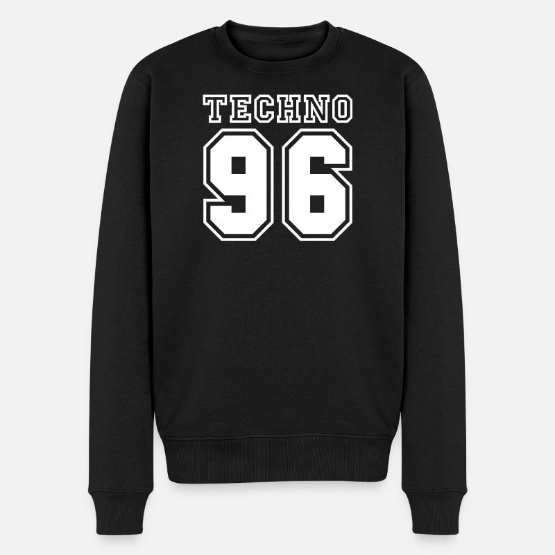 TECHNO 96 - Pull Premium bio Homme - noir