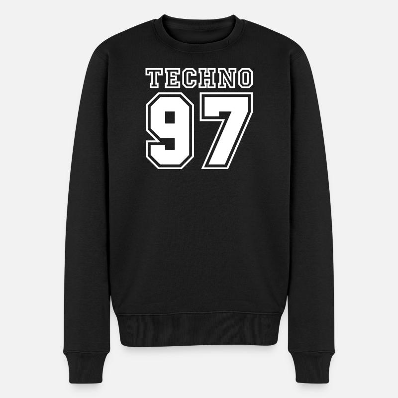 TECHNO 97 - Pull Premium bio Homme - noir