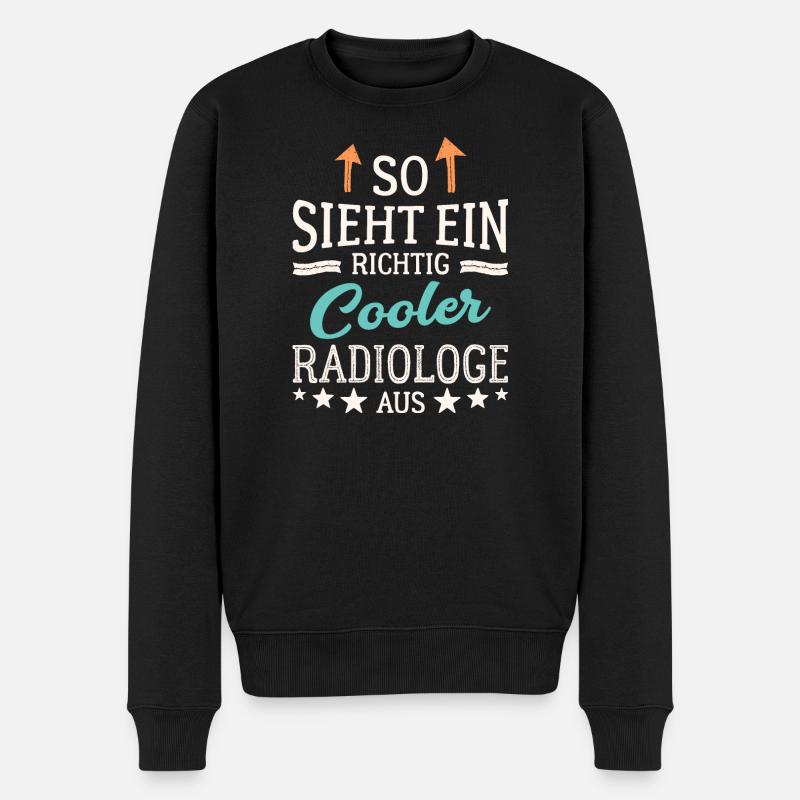 So sieht ein richtig cooler Radiologe aus Röntgen - Männer Premium Bio Pullover - Schwarz