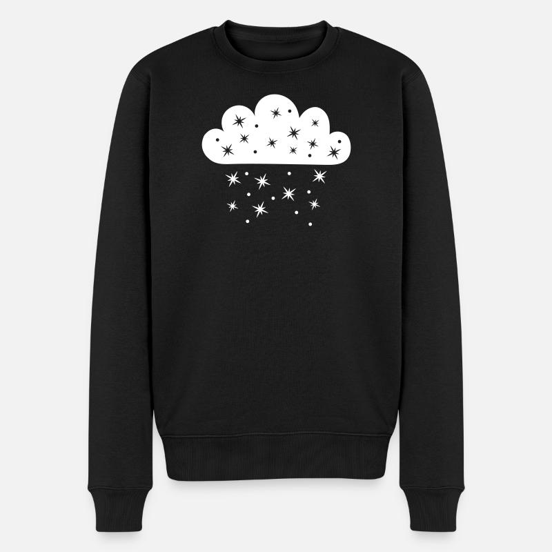Météores nuageuses - Pull Premium bio Homme - noir