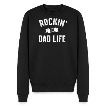Rockin' Dad Life - Men's Premium Organic Jumper - black - Front - Nico (187cm)