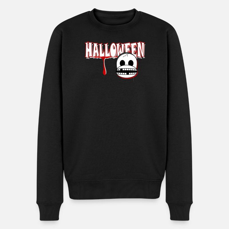 HALLOWEEN - Männer Premium Bio Pullover - Schwarz